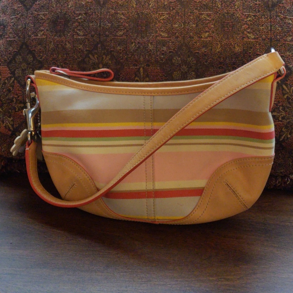 Coach Soho Hobo Multicolor Leather Shoulder Bag - Picture 1 of 8